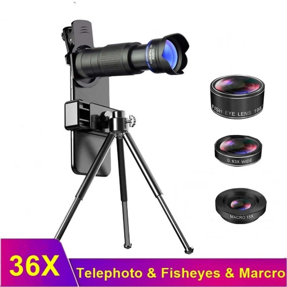 Mobile Phone Lens Kit With Tripod