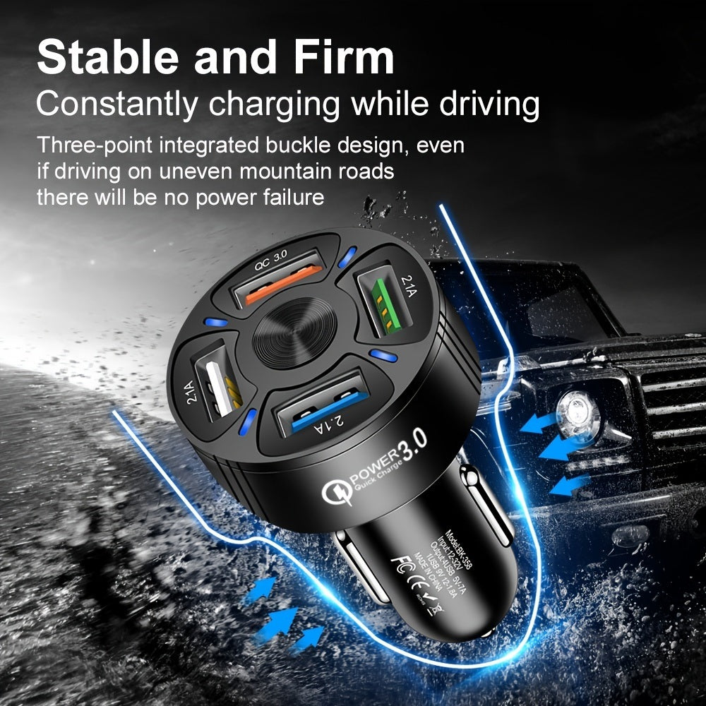 4 In 1 USB Car Charger