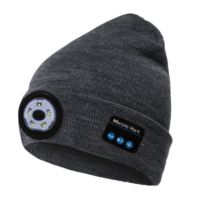 Unisex Bluetooth Beanie Hat with Light