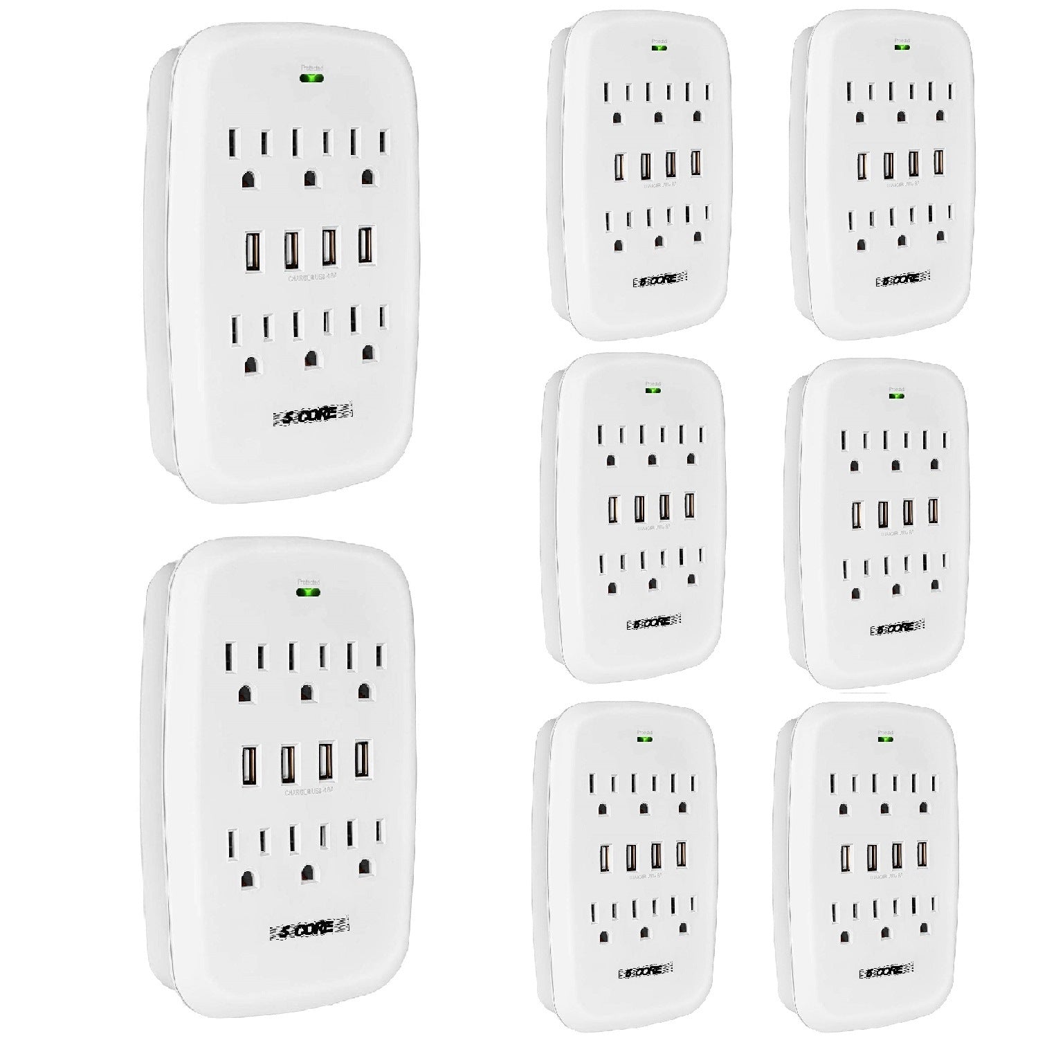 6 Outlet Wall Plug Extender with 4 USB Ports machine