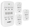 6 Outlet Wall Plug Extender with 4 USB Ports machine