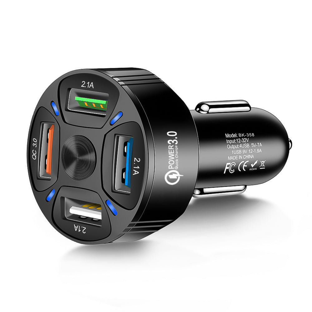 4 In 1 USB Car Charger